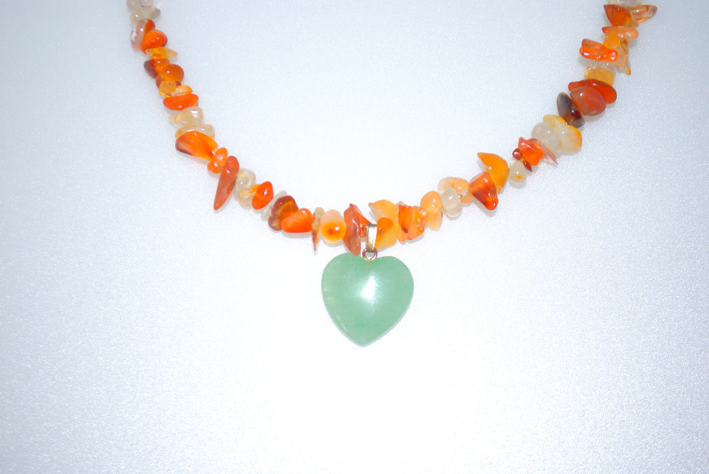 Crystal necklace: Carnelian