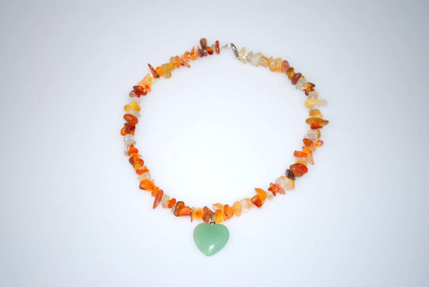 Crystal necklace: Carnelian