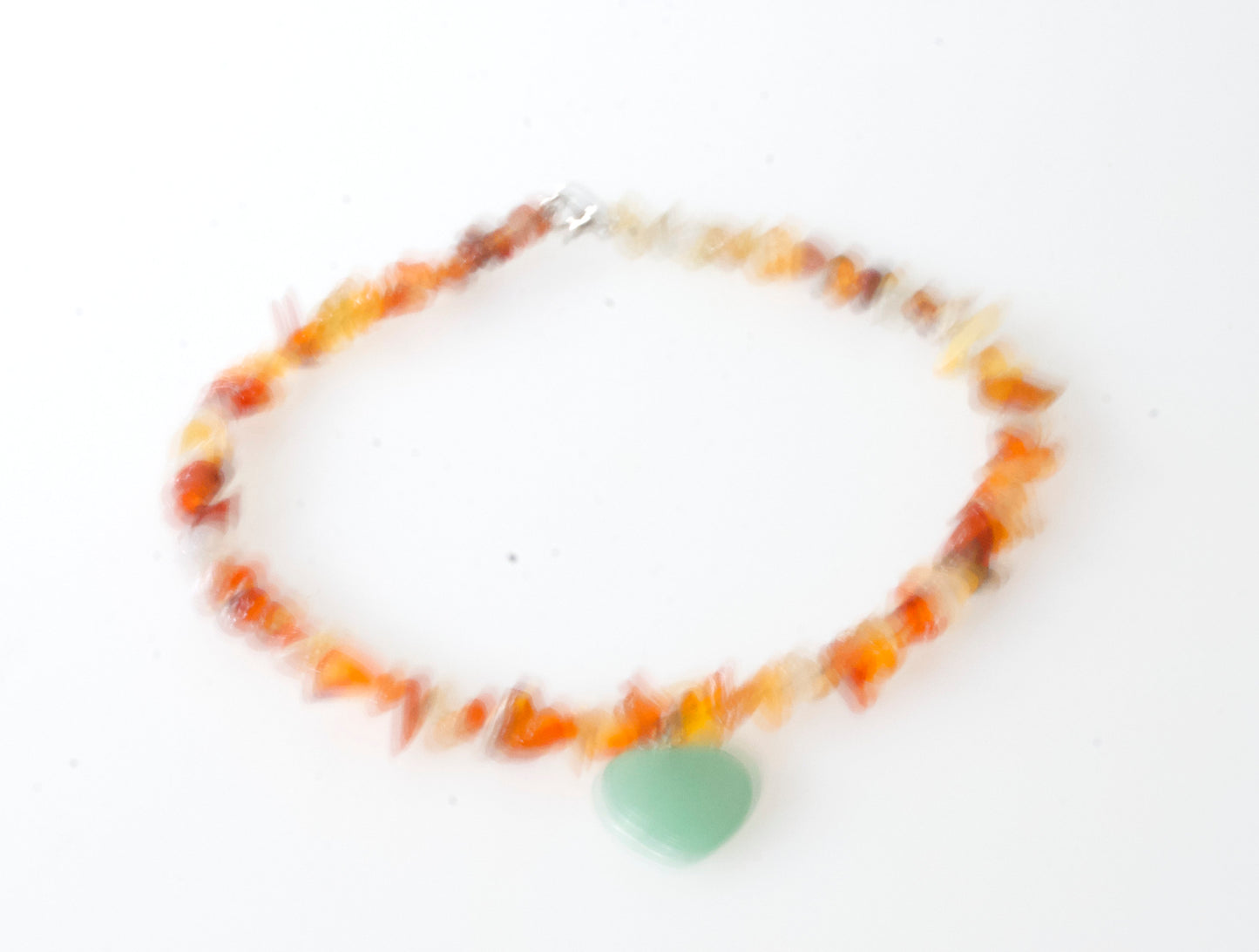 Crystal necklace: Carnelian